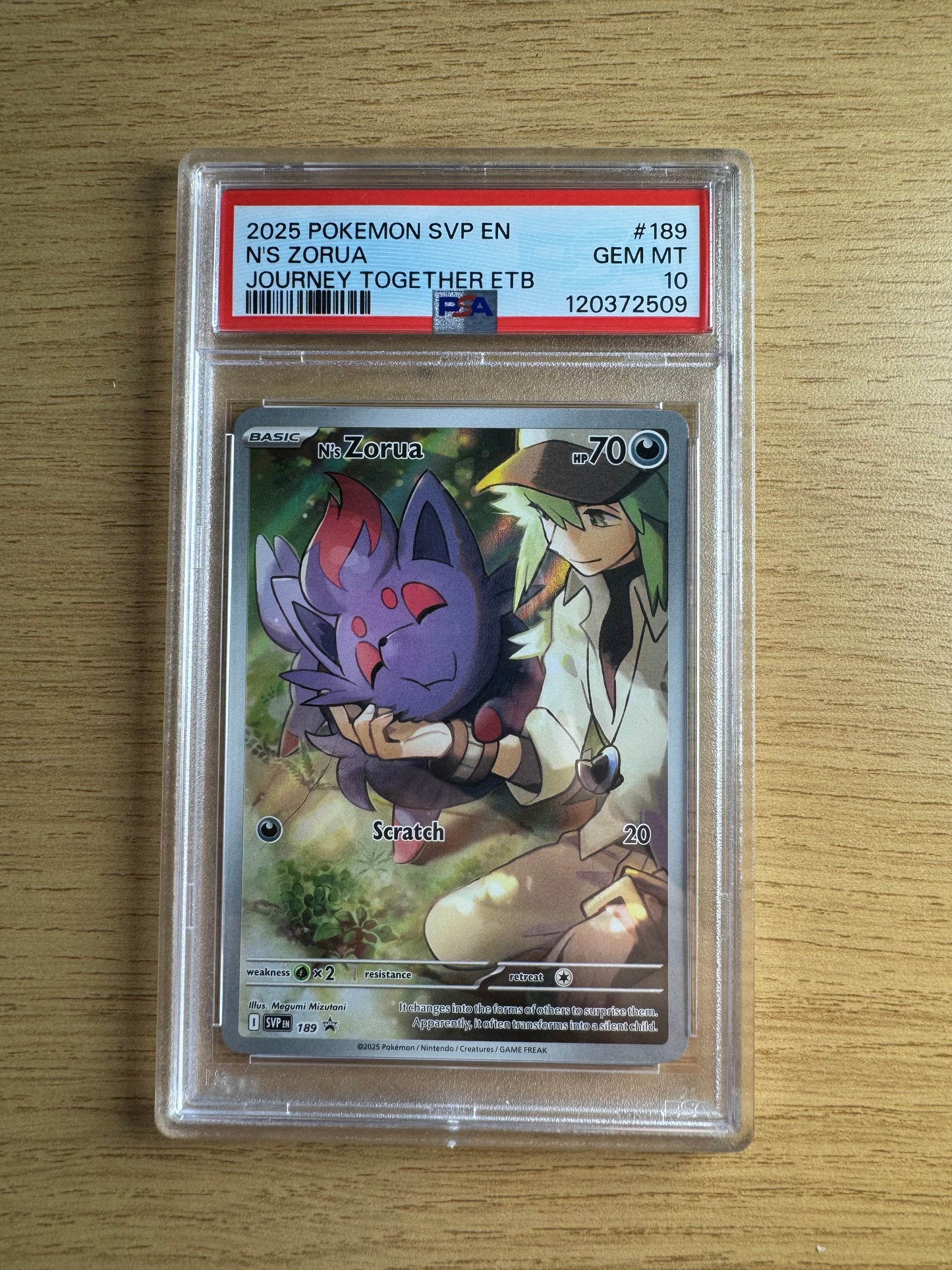 N’S ZORUA Blackstar Promo 189 PSA 10