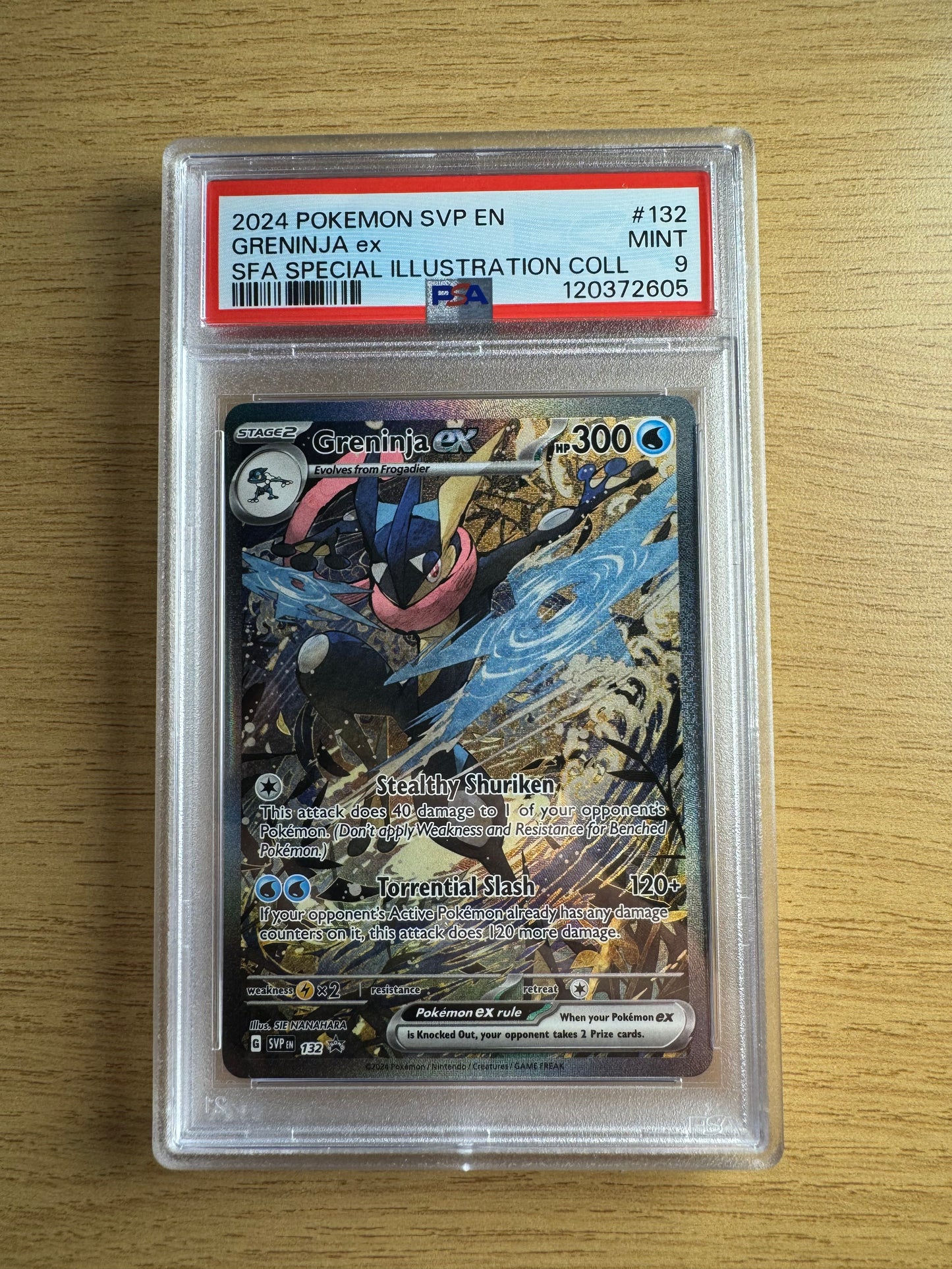 GRENINJA ex Blackstar Promo 132 PSA 9