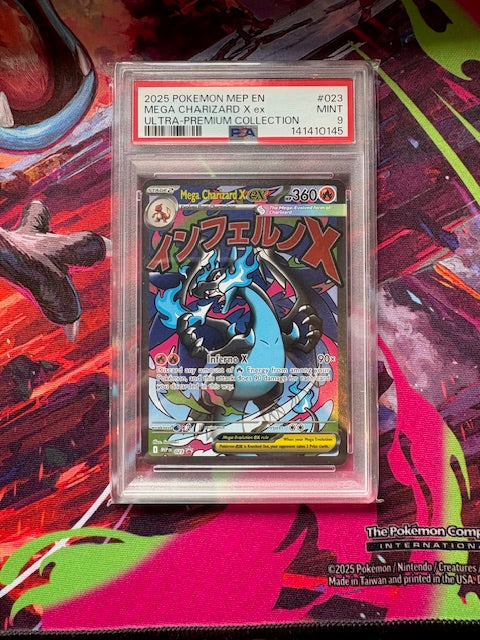 MEGA CHARIZARD X EX #023 PROMO PSA 9
