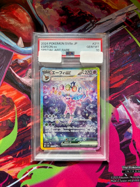 Espeon EX Terastal Festival SAR #211 PSA 10