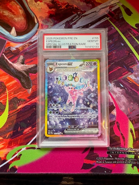 Espeon EX Prismatic evolutions SIR #155 PSA 10