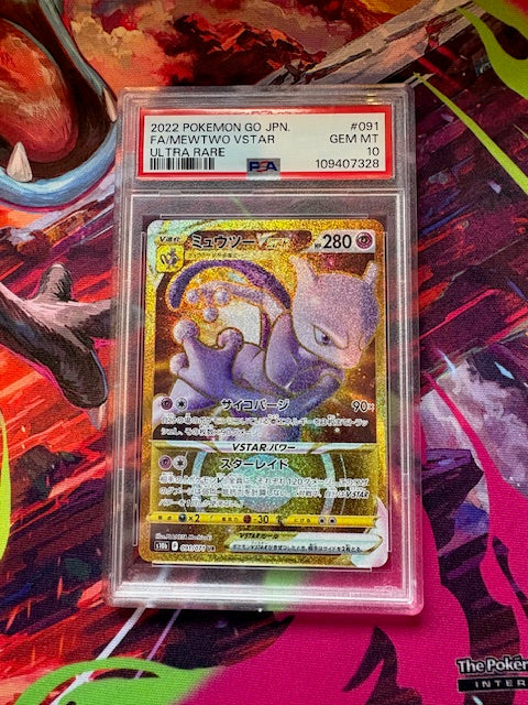 Mewtwo VSTAR Pokemon GO Japanese #091 PSA 10
