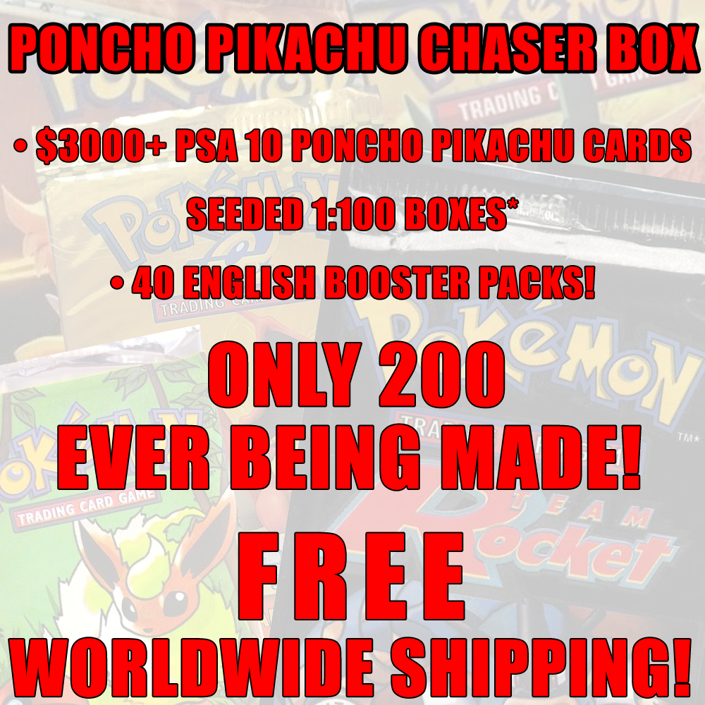 Chaser Box PONCHO PIKACHU CHASER BOX – ImAPokeTrader